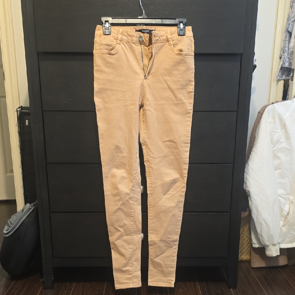 Mango Basics Peach Colored Jeans
